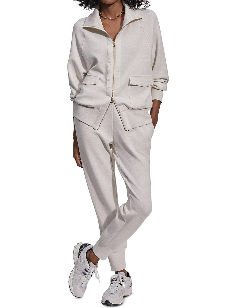 Half-turtleneck Zipper Casual Suit