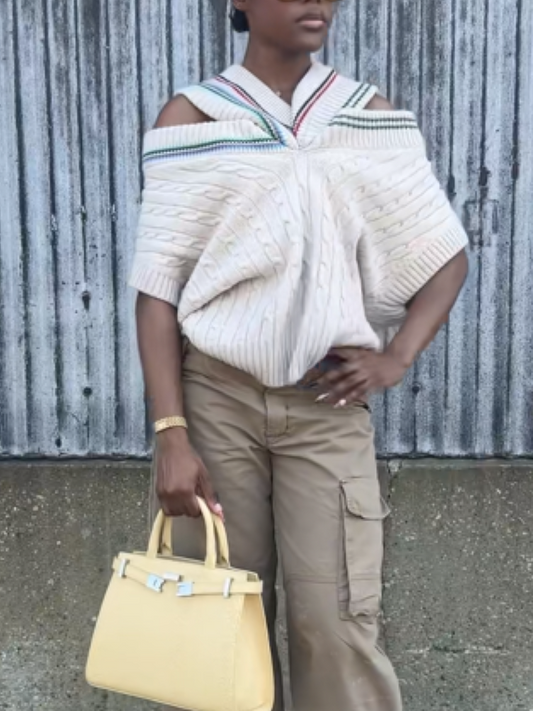 Cable Knit Wool-blend Sweater