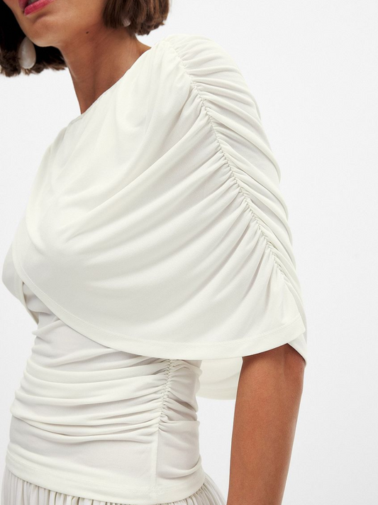 Draped Overlap Cape Top