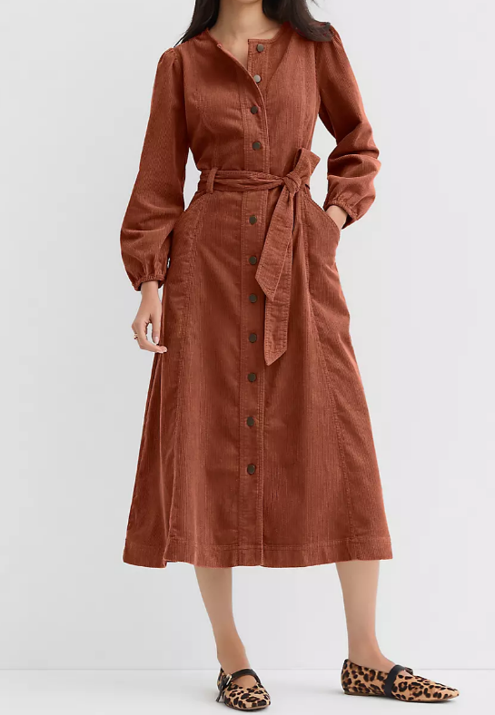 Chic Corduroy Dress