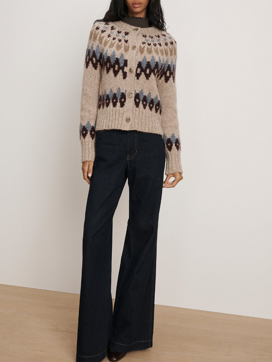 Fair Isle Knit Cardigan