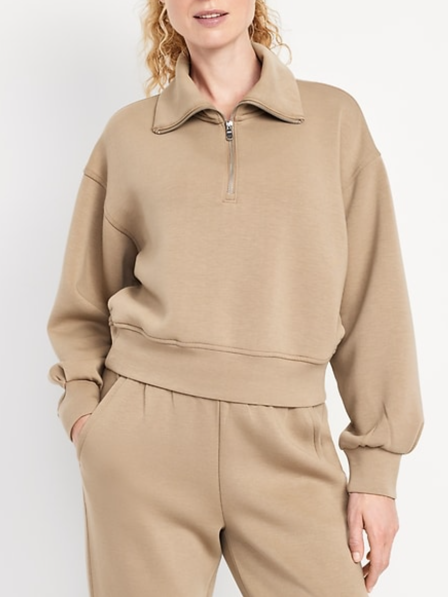 Bounce Fleece Half-Zip Pullover Sweatshirt Set