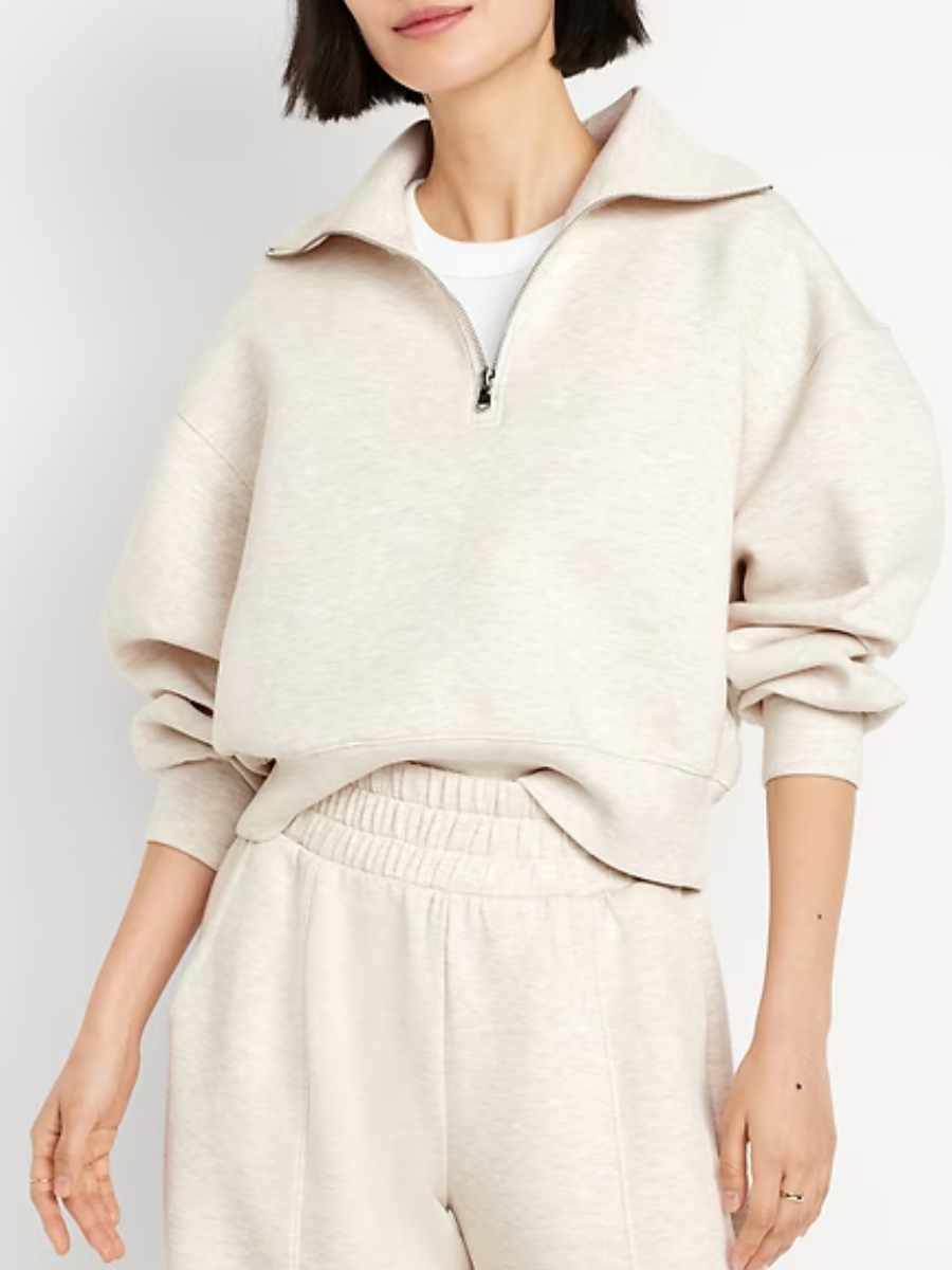 Bounce Fleece Half-Zip Pullover Sweatshirt Set