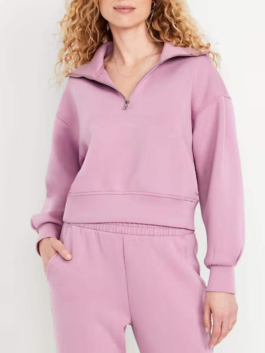 Bounce Fleece Half-Zip Pullover Sweatshirt Set