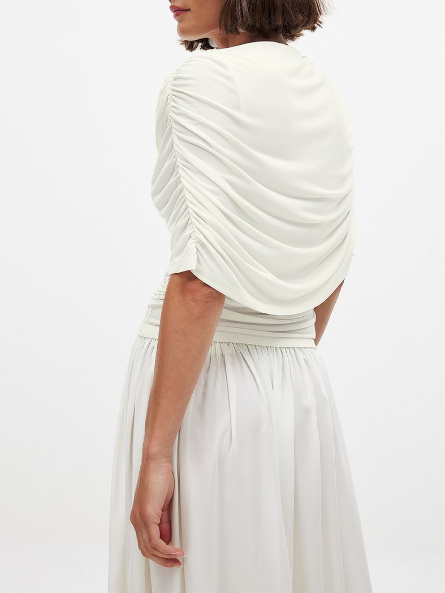 Draped Overlap Cape Top