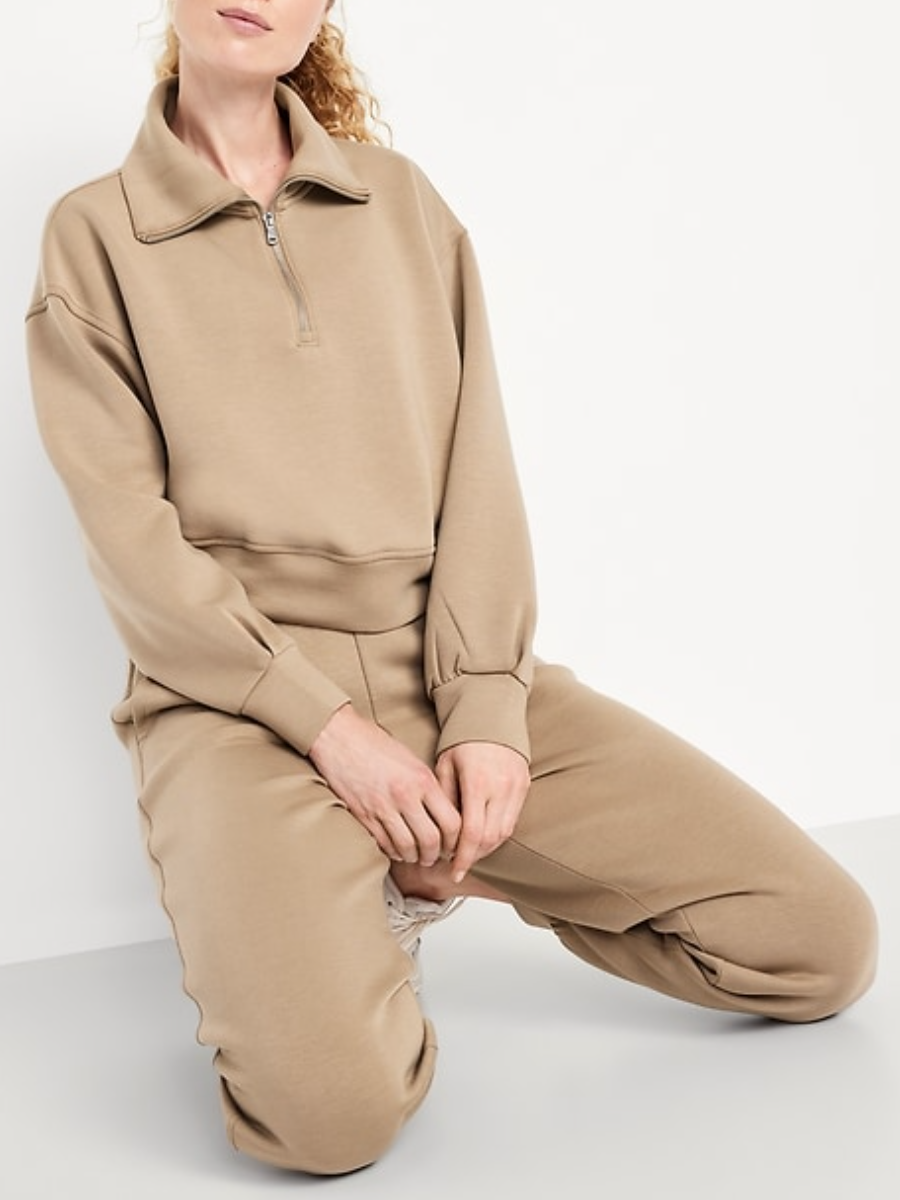 Bounce Fleece Half-Zip Pullover Sweatshirt Set