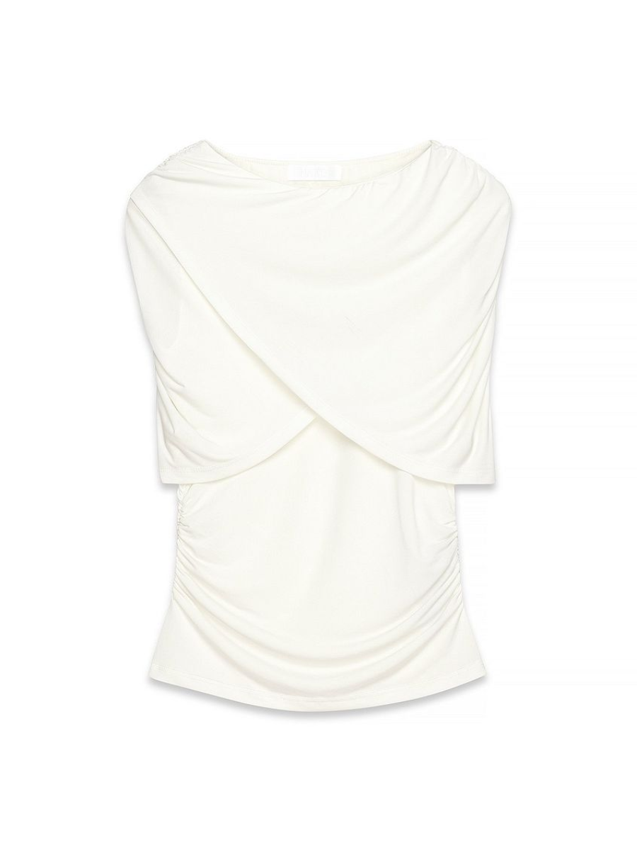 Draped Overlap Cape Top