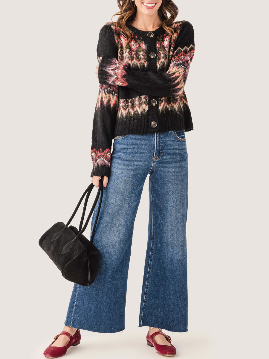 Icelandic Fuzzy Knit Cardigan