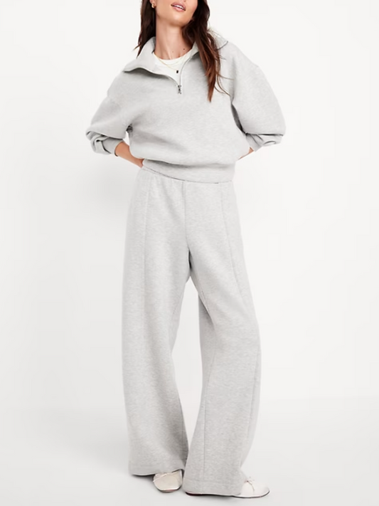 Bounce Fleece Half-Zip Pullover Sweatshirt Set