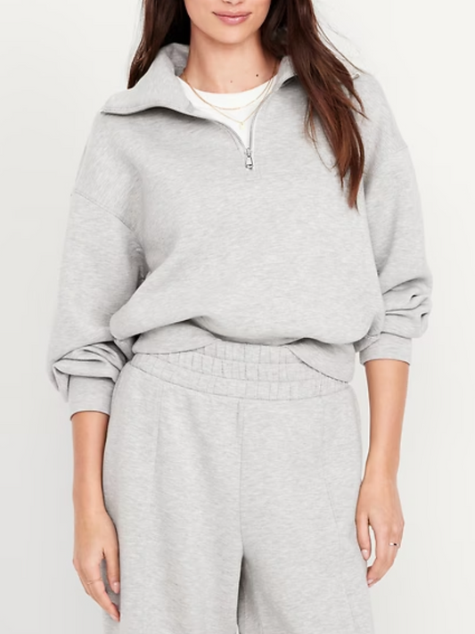 Bounce Fleece Half-Zip Pullover Sweatshirt Set