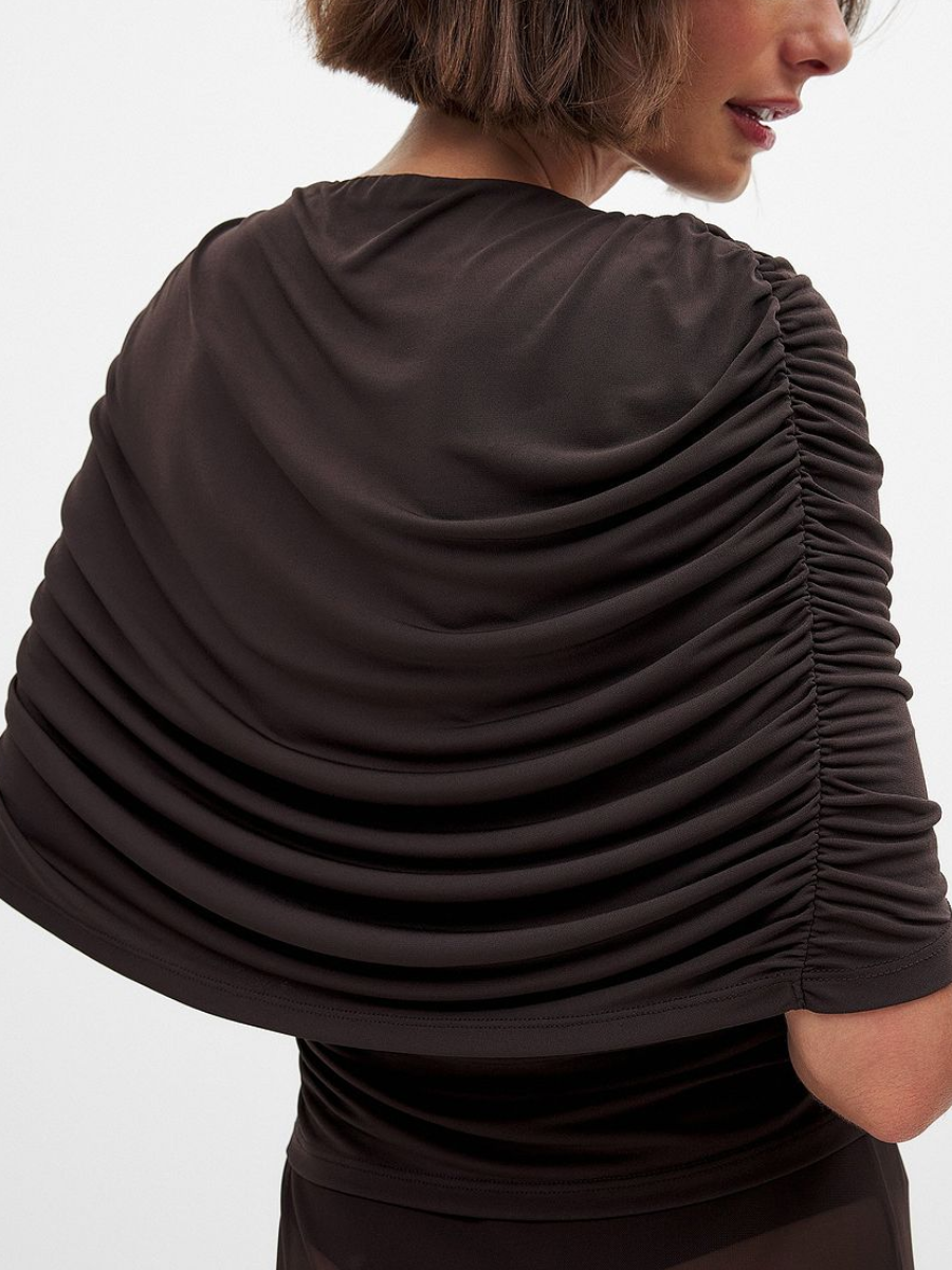 Draped Overlap Cape Top