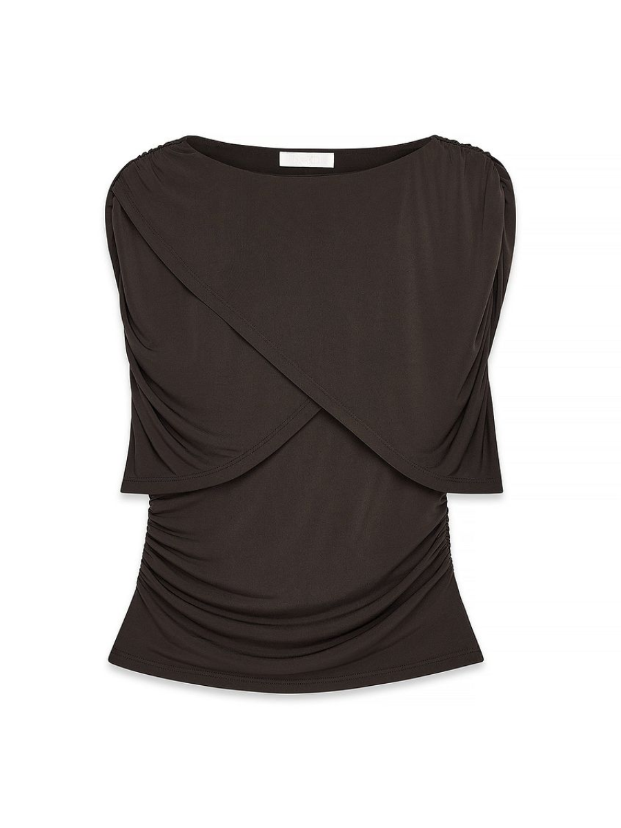 Draped Overlap Cape Top